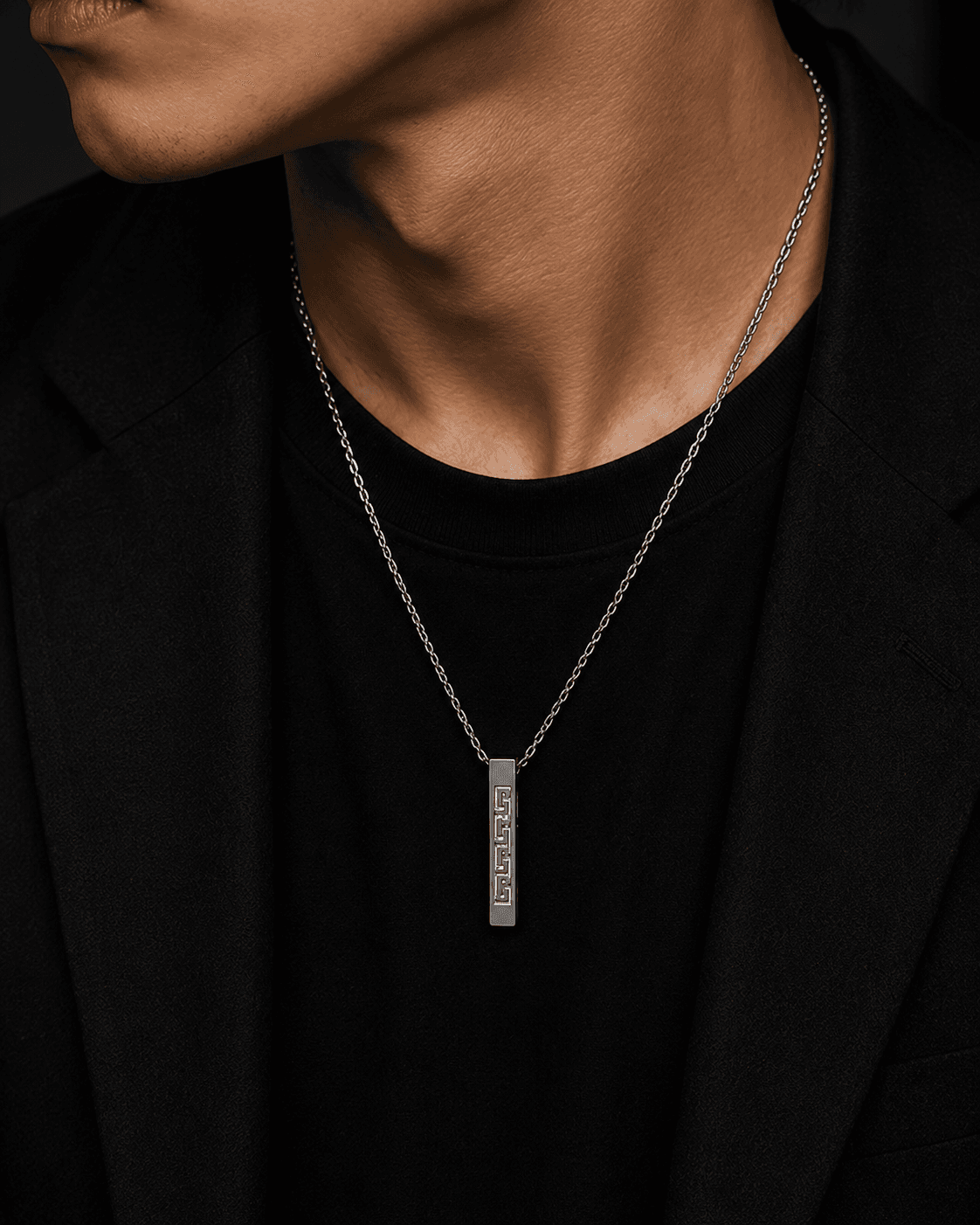 Kalung Pria Minimal Bar Premium
