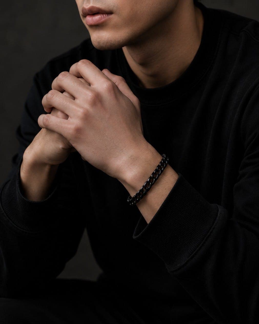 Gelang Tangan Pria Premium (Hitam) - view 2