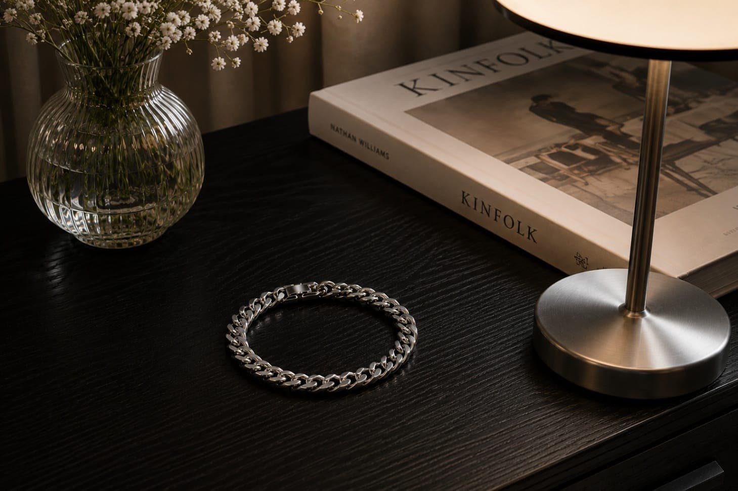 Gelang Tangan Pria Premium (Silver) - view 1