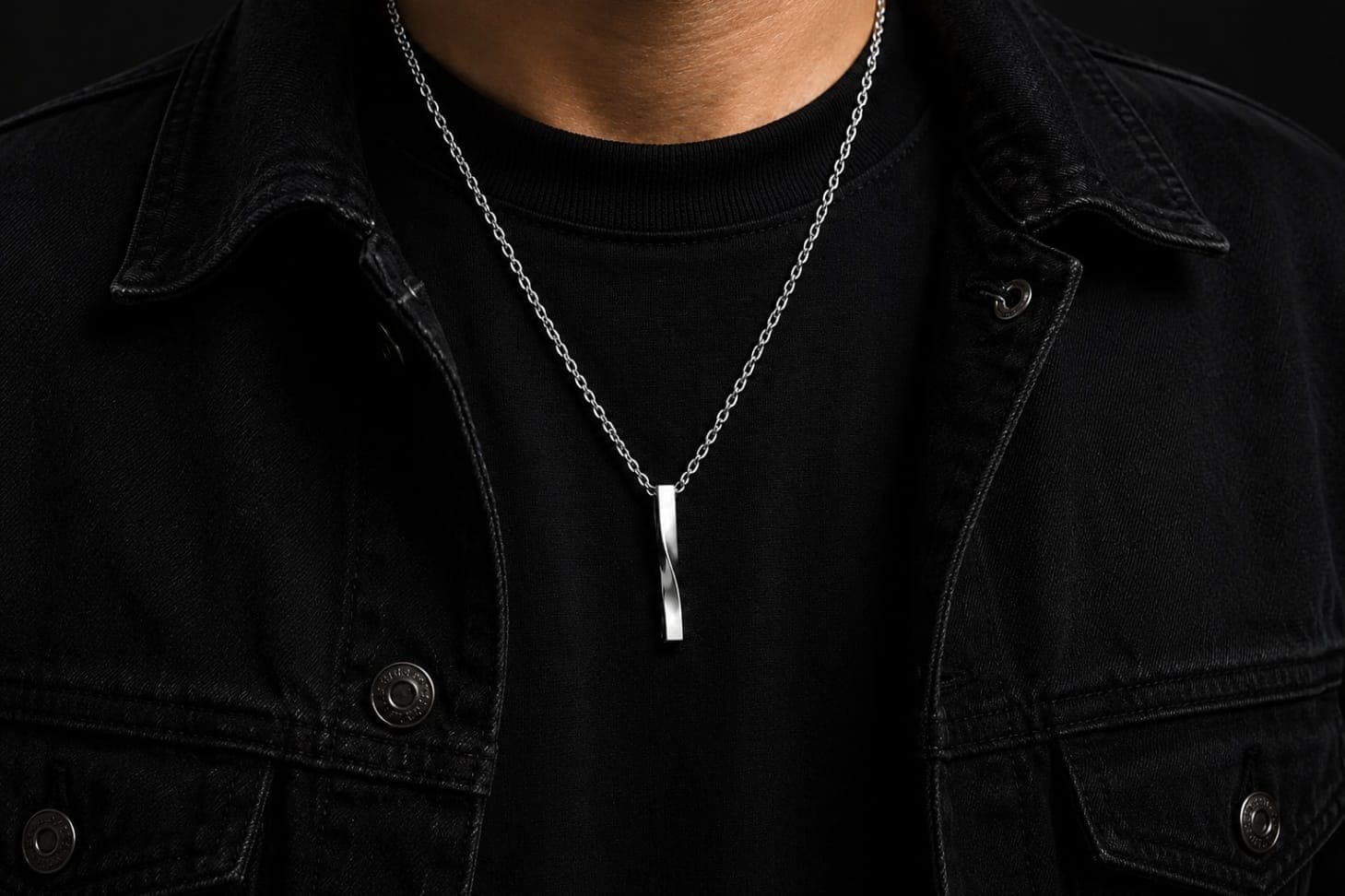 Kalung Pria Spiral Premium - view 1